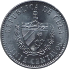 CUBA - 2008 - 20 Centavos - Obverse