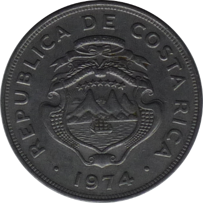 COSTA RICA - 1974 - 25 Céntimos - Obverse