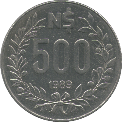 URUGUAY - 1989 - 500 Nuevos Pesos - Obverse