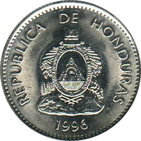 HONDURAS - 1996 - 50 Centavos - Obverse