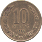 CHILE - 1989 - 10 Pesos - Reverse