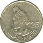 GUATEMALA - 1998 - 25 Centavos - Reverse