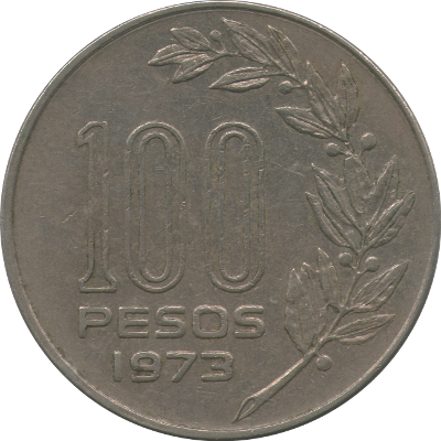 URUGUAY - 1973 - 100 Pesos - Obverse