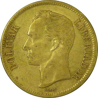 VENEZUELA, BOLIVARIAN REPUBLIC OF - 1945 - 1 Bolívar - Obverse