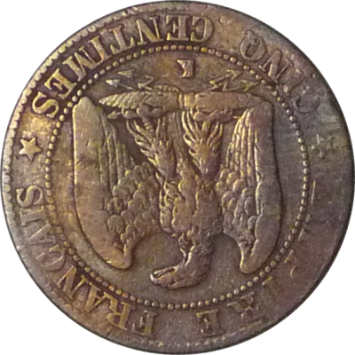 FRANCE - 1854 - 5 Centimes - Obverse