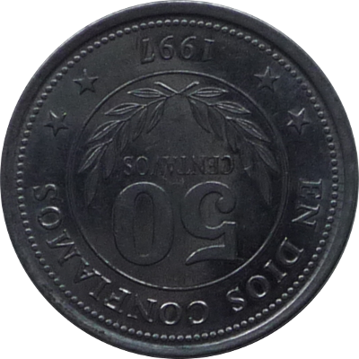 NICARAGUA - 1997 - 50 Centavos - Obverse