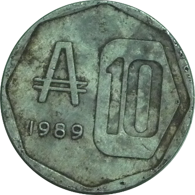 ARGENTINA - 1989 - 10 Australes - Obverse