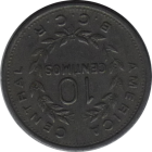 COSTA RICA - 1972 - 10 Céntimos - Reverse