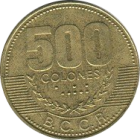 COSTA RICA - 2003 - 500 Colones - Reverse