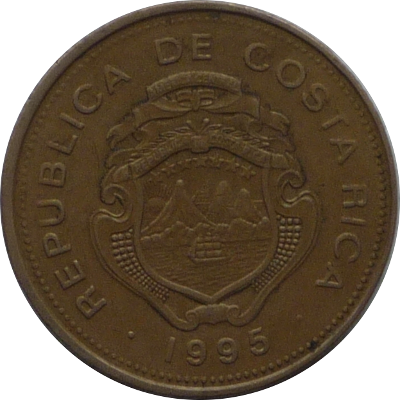 COSTA RICA - 1995 - 25 Colones - Obverse