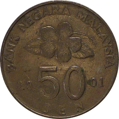 MALAYSIA - 2001 - 50 Sen - Obverse