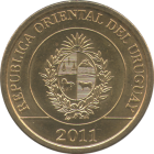 URUGUAY - 2011 - 1 Peso - Reverse