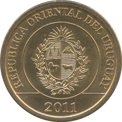 URUGUAY - 2011 - 1 Peso - Obverse