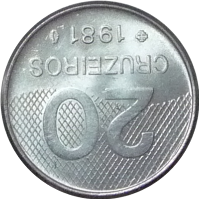 BRAZIL - 1981 - 20 Cruzeiros - Obverse