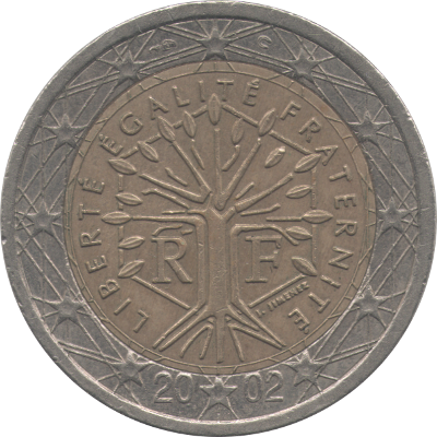 FRANCE - 2002 - 2 Euros - Obverse