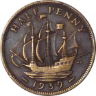 UNITED KINGDOM - 1939 - ½ Penny - Reverse
