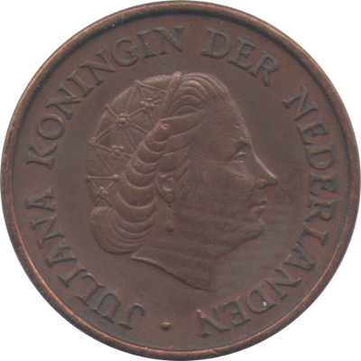 NETHERLANDS - 1967 - 5 Cent - Obverse
