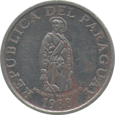 PARAGUAY - 1988 - 1 Guarani - Obverse