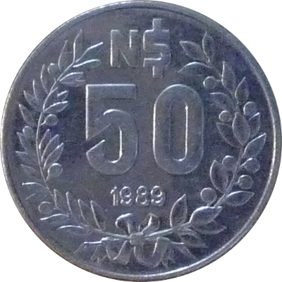 URUGUAY - 1989 - 50 Nuevos Pesos - Obverse
