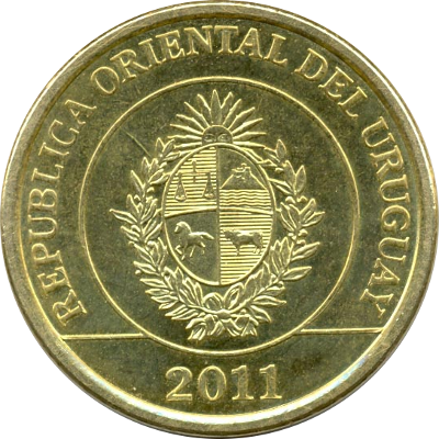 URUGUAY - 2011 - 2 Pesos - Obverse