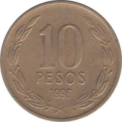 CHILE - 1996 - 10 Pesos - Obverse
