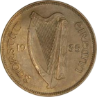 IRELAND - 1935 - ½ Penny - Obverse