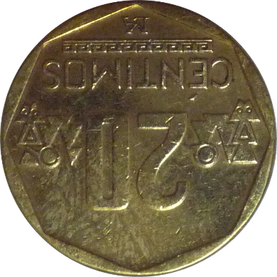 PERU - 2002 - 20 Céntimos - Obverse