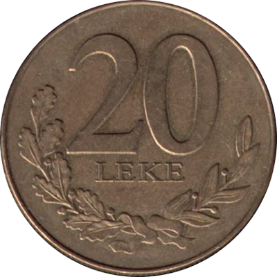 ALBANIA - 1996 - 20 Leke - Obverse