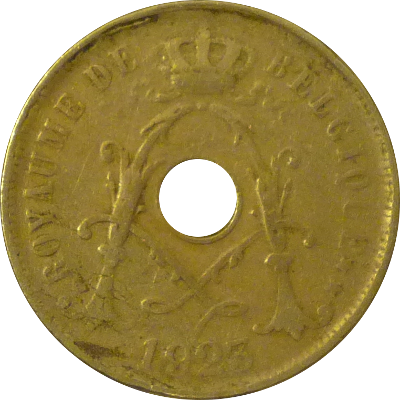 BELGIUM - 1923 - 25 Centimes - Obverse