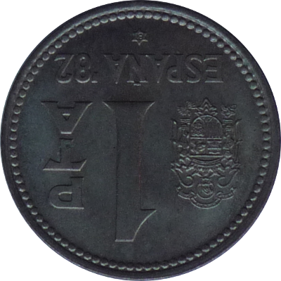 SPAIN - 1982 - 1 Peseta - Obverse