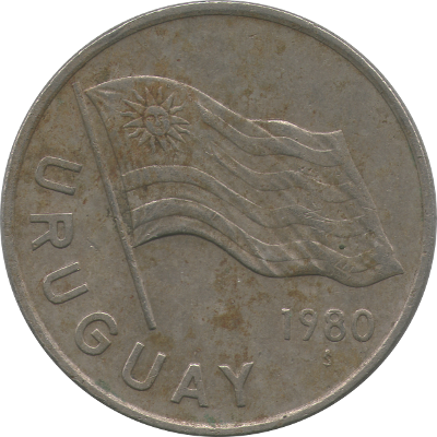 URUGUAY - 1980 - 5 Nuevos Pesos - Obverse