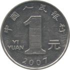 CHINA - 2007 - 1 Yuan - Obverse