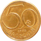 AUSTRIA - 1973 - 50 Groschen - Reverse