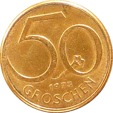 AUSTRIA - 1973 - 50 Groschen - Obverse