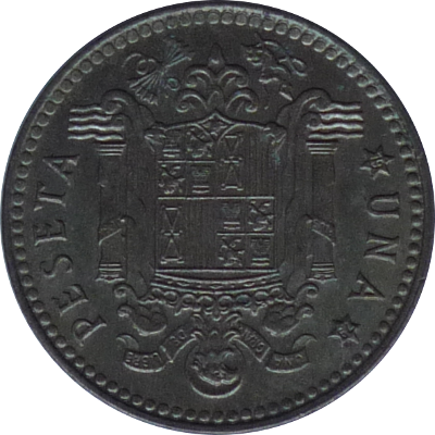 SPAIN - 1975 - 1 Peseta - Obverse