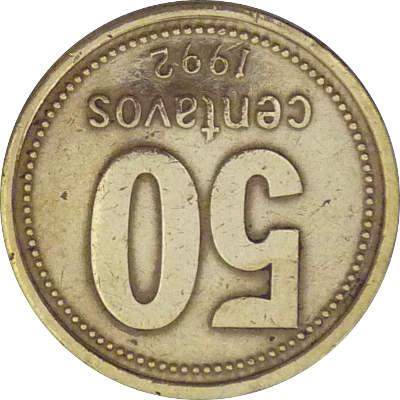 ARGENTINA - 1992 - 50 Centavos - Obverse