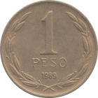CHILE - 1989 - 1 Peso - Reverse