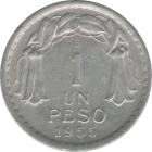 CHILE - 1955 - 1 Peso - Reverse