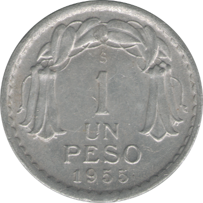 CHILE - 1955 - 1 Peso - Obverse
