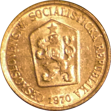 CZECH REPUBLIC - 1970 - 10 Hellers - Obverse