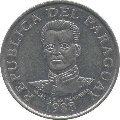 PARAGUAY - 1988 - 50 Guaranies - Obverse
