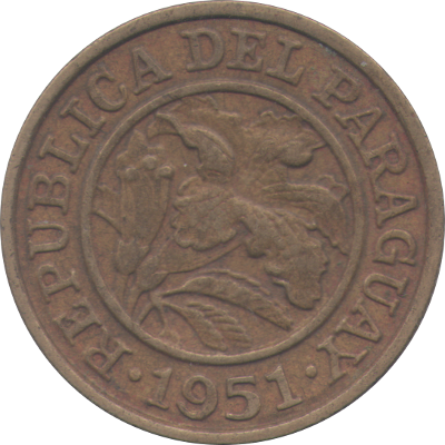 PARAGUAY - 1951 - 25 Céntimos - Obverse