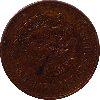 MEXICO - 1944 - 20 Centavos - Obverse