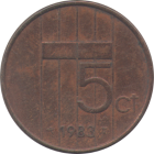 NETHERLANDS - 1983 - 5 Cents - Reverse