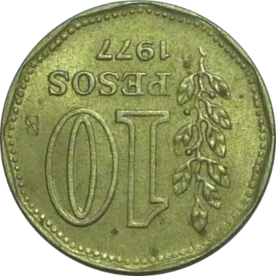 ARGENTINA - 1977 - 10 Pesos - Obverse