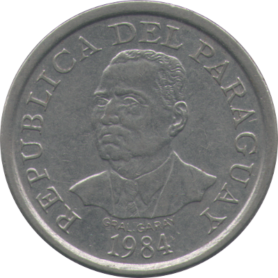 PARAGUAY - 1984 - 10 Guaranies - Obverse