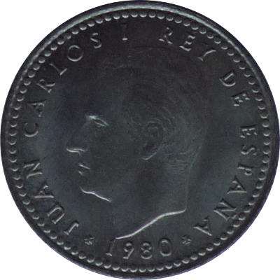 SPAIN - 1982 - 1 Peseta - Obverse