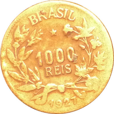 BRAZIL - 1927 - 1000 Reis - Obverse