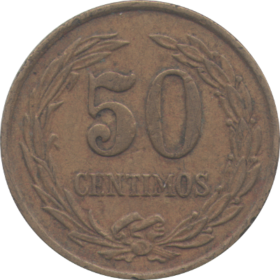 PARAGUAY - 1951 - 50 Céntimos - Obverse