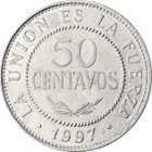BOLIVIA, PLURINATIONAL STATE OF - 1997 - 50 Centavos - Reverse